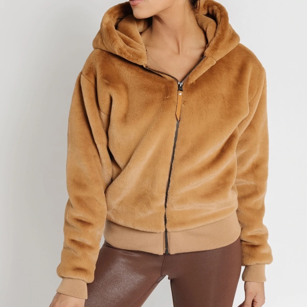 Fur Bomber Zip Up